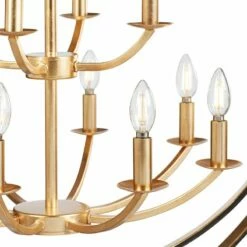 Crystorama Luna 60" Wide Bronze-Gold 12-Light Modern Large Chandelier -Lighting Sales Shop crystorama luna 60 inch wide bronze gold 12 light modern large chandelier 40k64views1