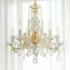 Crystorama Maria Theresa 20" Wide 5-Light Gold Chandelier -Lighting Sales Shop crystorama maria theresa 20 inch wide 5 light gold chandelier 655e0cropped
