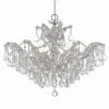 Crystorama Maria Theresa 27"W Chrome 6-Light Crystal Chandelier -Lighting Sales Shop crystorama maria theresa 27 inchw chrome 6 light crystal chandelier 5c708