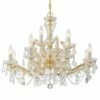 Crystorama Maria Theresa 29"W Gold 12-Light Crystal Chandelier -Lighting Sales Shop crystorama maria theresa 29 inchw gold 12 light crystal chandelier 007f1