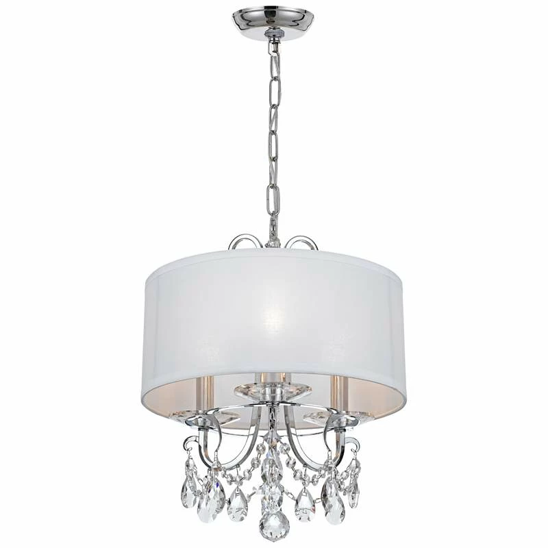 Crystorama Othello 15" Wide Polished Chrome Chandelier 6 Crystorama Othello 15" Wide Polished Chrome Chandelier - Image 4