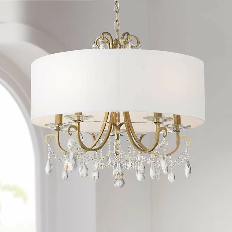 Crystorama Othello 24" 5-Light Vibrant Gold Luxe Crystal Chandelier 3 Crystorama Othello 24" 5-Light Vibrant Gold Luxe Crystal Chandelier