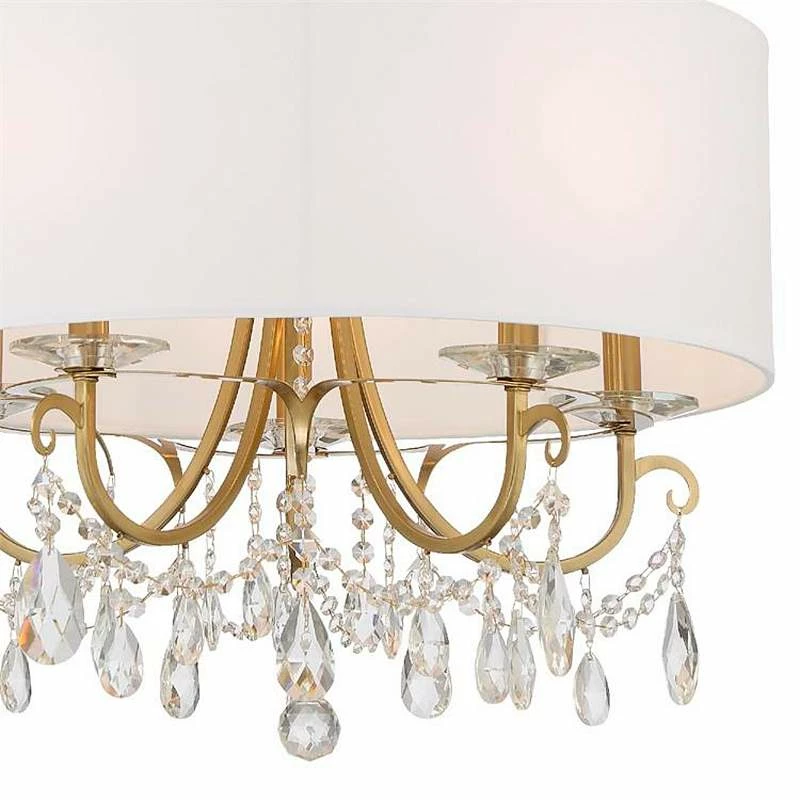 Crystorama Othello 24" 5-Light Vibrant Gold Luxe Crystal Chandelier 5 Crystorama Othello 24" 5-Light Vibrant Gold Luxe Crystal Chandelier - Image 3