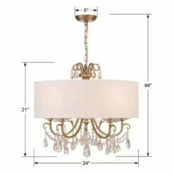 Crystorama Othello 24" 5-Light Vibrant Gold Luxe Crystal Chandelier 15 Crystorama Othello 24" 5-Light Vibrant Gold Luxe Crystal Chandelier -Lighting Sales Shop crystorama othello 24 inch 5 light vibrant gold luxe crystal chandelier 478e3views5