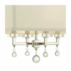 Crystorama Paxton 16"W Polished Nickel 4-Light Chandelier -Lighting Sales Shop crystorama paxton 16 inchw polished nickel 4 light chandelier 40m60views2