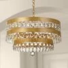 Crystorama Perla 21 3/4"W Antique Gold Crystal Chandelier -Lighting Sales Shop crystorama perla 21 and three quarter inchw antique gold crystal chandelier 20a39cropped