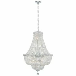 Crystorama Rosyln 22"W Polished Chrome Crystal Chandelier
