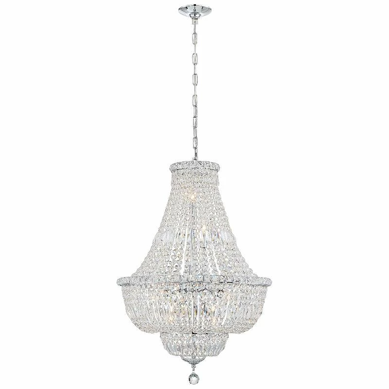 Crystorama Rosyln 22"W Polished Chrome Crystal Chandelier 3 Crystorama Rosyln 22"W Polished Chrome Crystal Chandelier