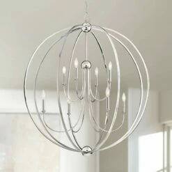 Crystorama Sylvan 40"W Polished Nickel 8-Light Chandelier