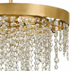 Crystorama Winham 20"W Antique Gold And Crystal Chandelier -Lighting Sales Shop crystorama winham 20 inchw antique gold and crystal chandelier 71y39views1