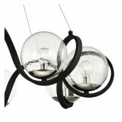 Maxim Curlicue 35" Wide Black And Polished Nickel 8-Light Modern Pendant -Lighting Sales Shop curlicue 35 inch wide black and polished nickel 8 light modern pendant 45f30views1