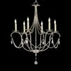 Currey And Company 27" Wide Silver Leaf Crystal Chandelier -Lighting Sales Shop currey and company 27 inch wide silver leaf crystal chandelier y1393cropped