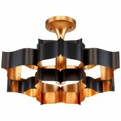 Currey And Company Grand Lotus 20 1/4" Black And Gold Small Chandelier 11 Currey And Company Grand Lotus 20 1/4" Black And Gold Small Chandelier -Lighting Sales Shop currey and company grand lotus 20 and one quarter inch black and gold small chandelier 596j2views3