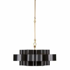Currey And Company Grand Lotus 20 1/4" Black And Gold Small Chandelier 12 Currey And Company Grand Lotus 20 1/4" Black And Gold Small Chandelier -Lighting Sales Shop currey and company grand lotus 20 and one quarter inch black and gold small chandelier 596j2views4