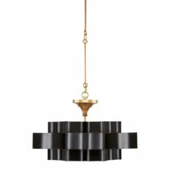Currey And Company Grand Lotus 20 1/4" Black And Gold Small Chandelier 13 Currey And Company Grand Lotus 20 1/4" Black And Gold Small Chandelier -Lighting Sales Shop currey and company grand lotus 20 and one quarter inch black and gold small chandelier 596j2views5