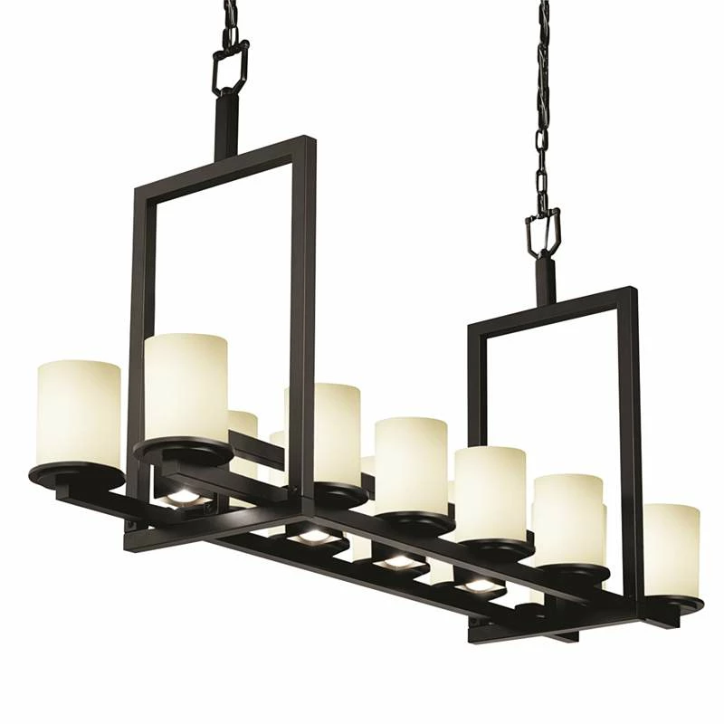 Dakota 49" Wide Matte Black 17-Light Island Chandelier 3 Dakota 49" Wide Matte Black 17-Light Island Chandelier