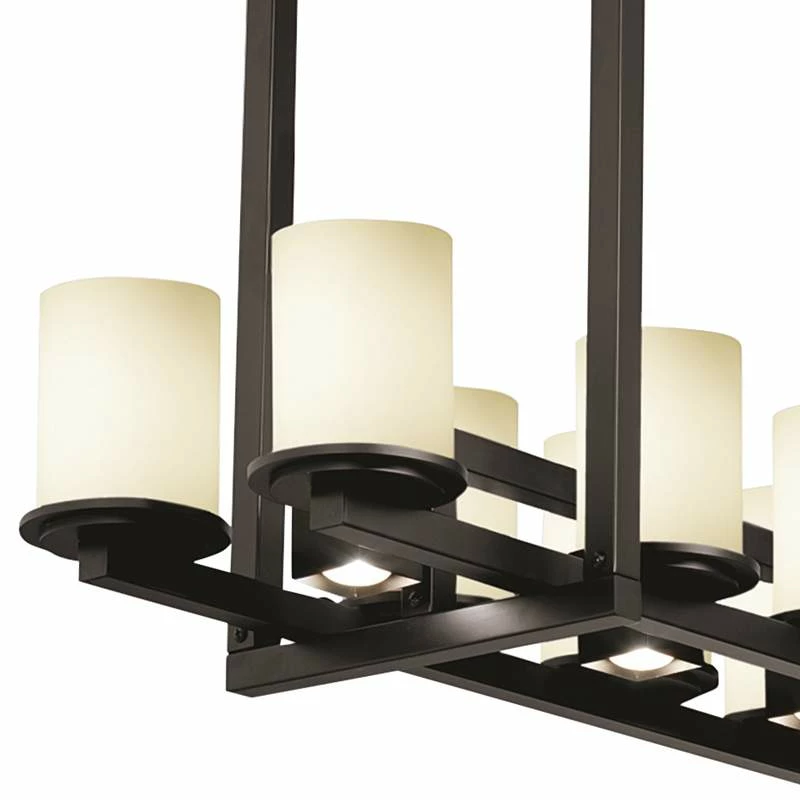 Dakota 49" Wide Matte Black 17-Light Island Chandelier 4 Dakota 49" Wide Matte Black 17-Light Island Chandelier - Image 2