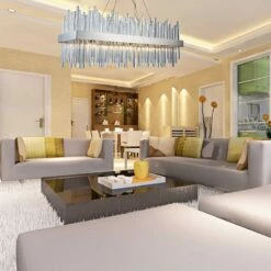 Dallas 36"W Chrome Crystal Kitchen Island Light Chandelier -Lighting Sales Shop dallas 36 inchw chrome crystal kitchen island light chandelier 39v02views2