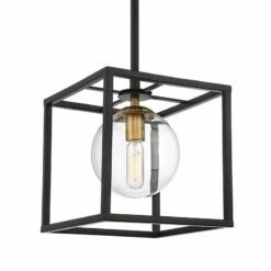Delaney 8" Wide Black Open Square Mini Pendant Light -Lighting Sales Shop delaney 8 inch wide black open square mini pendant light 64t29views1