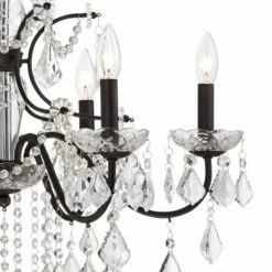 DeMallo 26" Wide Dark Bronze 6-Light Traditional Crystal Chandelier 10 DeMallo 26" Wide Dark Bronze 6-Light Traditional Crystal Chandelier -Lighting Sales Shop demallo 26 inch wide dark bronze 6 light traditional crystal chandelier 4f449views1