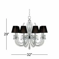 Derry Street 32" Wide Chrome And Crystal 8-Light Chandelier 14 Derry Street 32" Wide Chrome And Crystal 8-Light Chandelier -Lighting Sales Shop derry street 32 inch wide chrome and crystal 8 light chandelier p4619views3