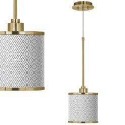 Diamonds Giclee Gold Mini Pendant Light