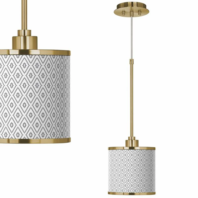 Diamonds Giclee Gold Mini Pendant Light 3 Diamonds Giclee Gold Mini Pendant Light