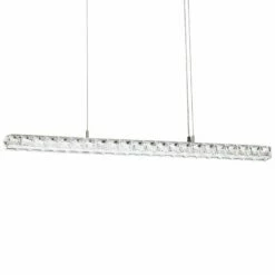 Dionia 38" Wide Stainless Steel Modern LED Kitchen Island Pendant -Lighting Sales Shop dionia 38 inch wide stainless steel modern led kitchen island pendant 44a51