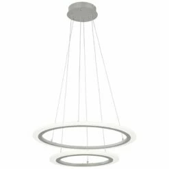 Discovery 23 3/4" Wide Silver 2-Tier LED Pendant Light