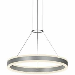 Double Corona™ 23 3/4"W Aluminum 2-Light LED Pendant
