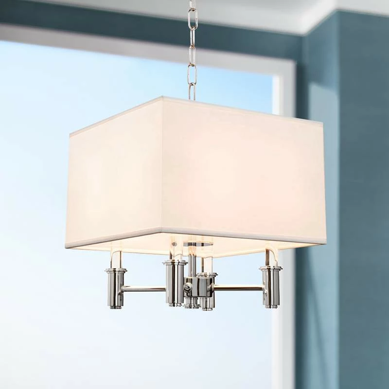 DuPont 14" Wide Chrome Convertible Square Pendant Light 3 DuPont 14" Wide Chrome Convertible Square Pendant Light