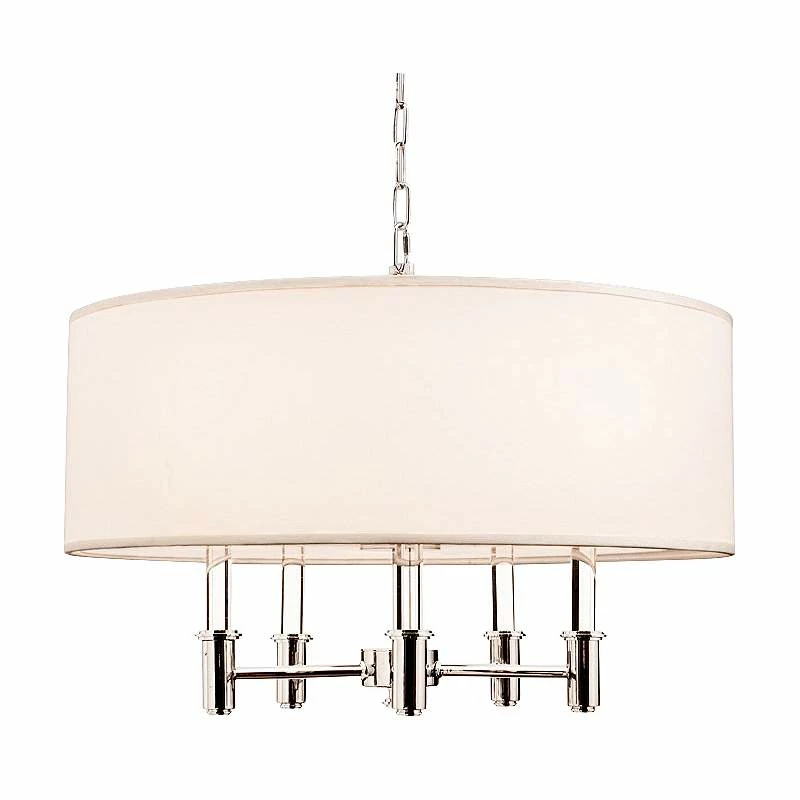 DuPont 26" Wide Chrome Convertible Round Pendant Light 4 DuPont 26" Wide Chrome Convertible Round Pendant Light - Image 2