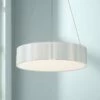 DweLED Corso 18" Wide Brushed Aluminum LED Pendant Light -Lighting Sales Shop dweled corso 18 inch wide brushed aluminum led pendant light 39j87cropped
