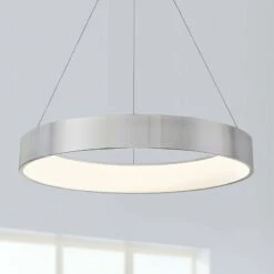 DweLED Corso 32" Wide LED Ring Pendant Chandelier