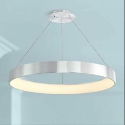 DweLED Corso 43" Wide Brushed Aluminum LED Pendant Light