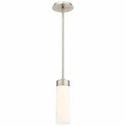 DweLED Elementum 3 1/2" Wide Satin Nickel LED Mini Pendant