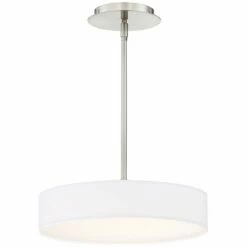 DweLED Manhattan 14" Wide Brushed Nickel LED Pendant Light