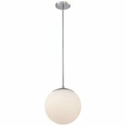 DweLED Niveous 10" Wide Brushed Nickel LED Mini Pendant