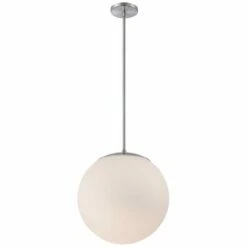 DweLED Niveous 13 3/4" Wide Brushed Nickel LED Pendant Light