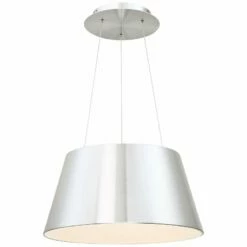 DweLED Vida 18" Wide Brushed Aluminum LED Pendant Light