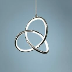 DweLED Vornado 7 1/2" Wide Chrome LED Mini Pendant