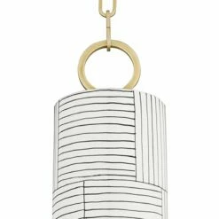 EBrookville 5" Wide Aged Brass Pendant Light With Stripe Ceramic 7 EBrookville 5" Wide Aged Brass Pendant Light With Stripe Ceramic -Lighting Sales Shop ebrookville 5 inch wide aged brass pendant light with stripe ceramic 84t28views1