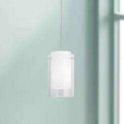Echo 4" Wide Clear Glass Freejack Mini Pendant