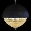 Eclipse 20" Wide Black Crystal Dome LED Dome Chandelier -Lighting Sales Shop eclipse 20 inch wide black crystal dome led dome chandelier 893x8