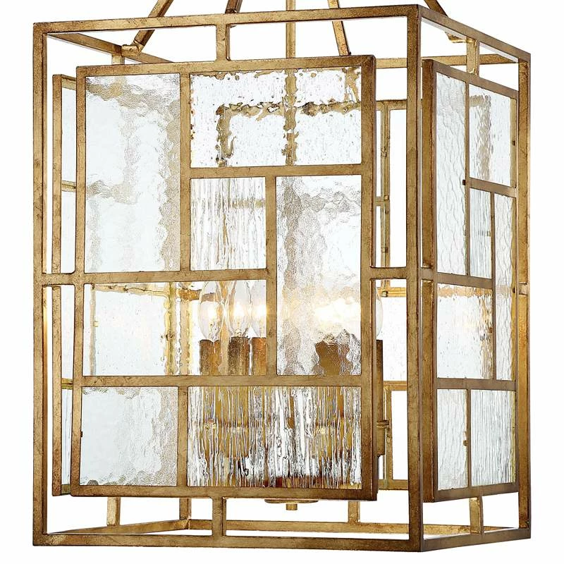 Edgemont Park 18" Wide 6-Light Pandora Gold Leaf Pendant 5 Edgemont Park 18" Wide 6-Light Pandora Gold Leaf Pendant - Image 3