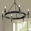 Golden Lighting Edinburgh 27 1/4" Wide Matte Black 6-Light Chandelier 2 Golden Lighting Edinburgh 27 1/4" Wide Matte Black 6-Light Chandelier -Lighting Sales Shop edinburgh 27 and one quarter inch wide matte black 6 light chandelier 440x1cropped