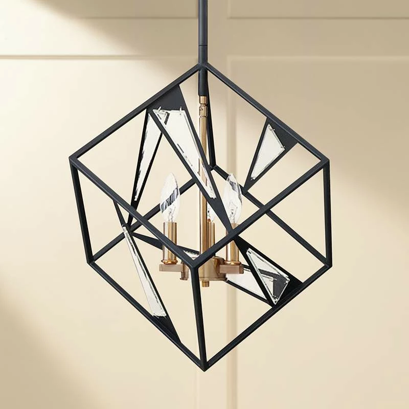 Eglo Corrietes 17 1/2" Wide Matte Black Modern Geometric Pendant Light 3 Eglo Corrietes 17 1/2" Wide Matte Black Modern Geometric Pendant Light
