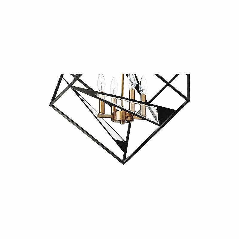 Eglo Corrietes 23" Wide Matte Black Modern Geometric Pendant Light 5 Eglo Corrietes 23" Wide Matte Black Modern Geometric Pendant Light - Image 3