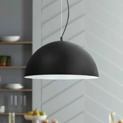 Eglo Rafaelino 21" Wide Black And White Pendant Light