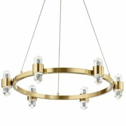 Elan Arabella 26 1/2" Wide Gold 12-Light LED Crystal Pendant -Lighting Sales Shop elan arabella 26 and one half inch wide gold 12 light led crystal pendant 75a16views1